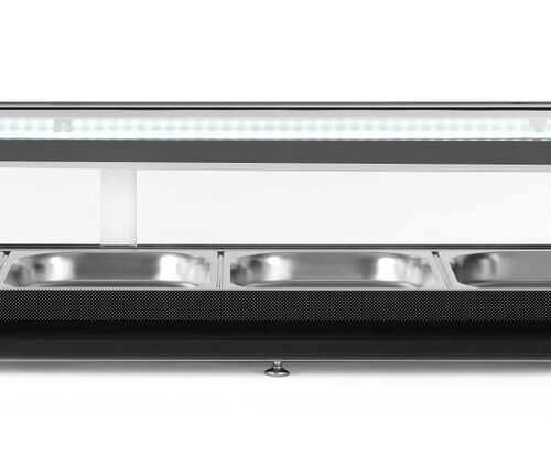 Suši vitrina, Arktic, Talpa: 5x GN 1/2 (H)40 mm (įskaitant indus)., Juodas, 220-240V/190W, 1800x420x(H)265mm