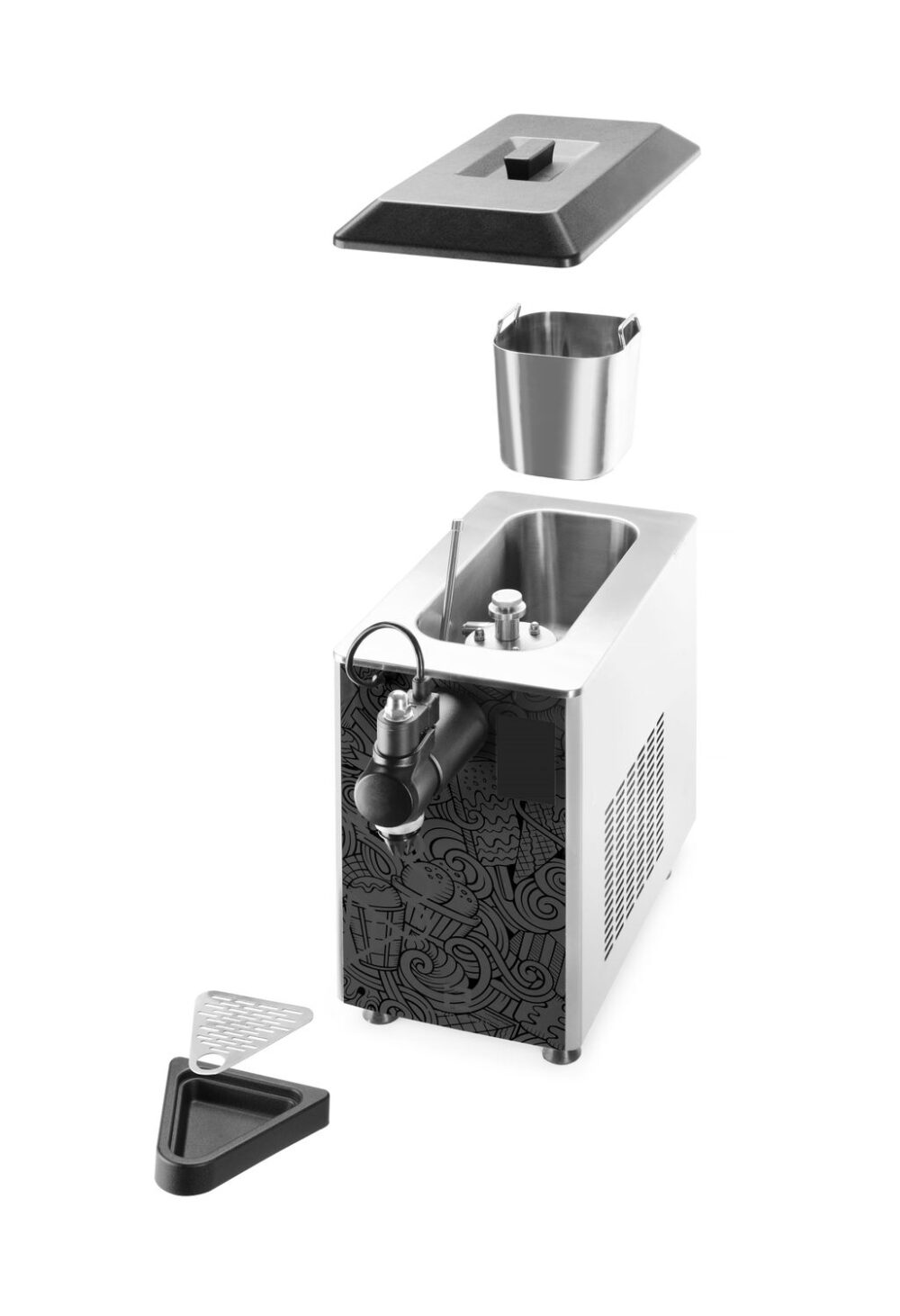 Plaktos grietinėlės aparatas, HENDI, 1,7L, 230V/420W, 234x537x(H)461mm