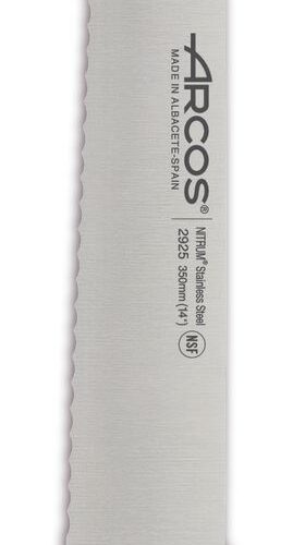 Mėsininko peilis, dantytas, 2900 serija, Arcos, 2900, Juodas, (L)492mm