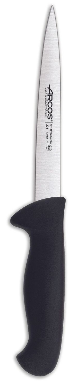Filė peilis, lankstus, 2900 serija, Arcos, 2900, Juodas, (L)298mm
