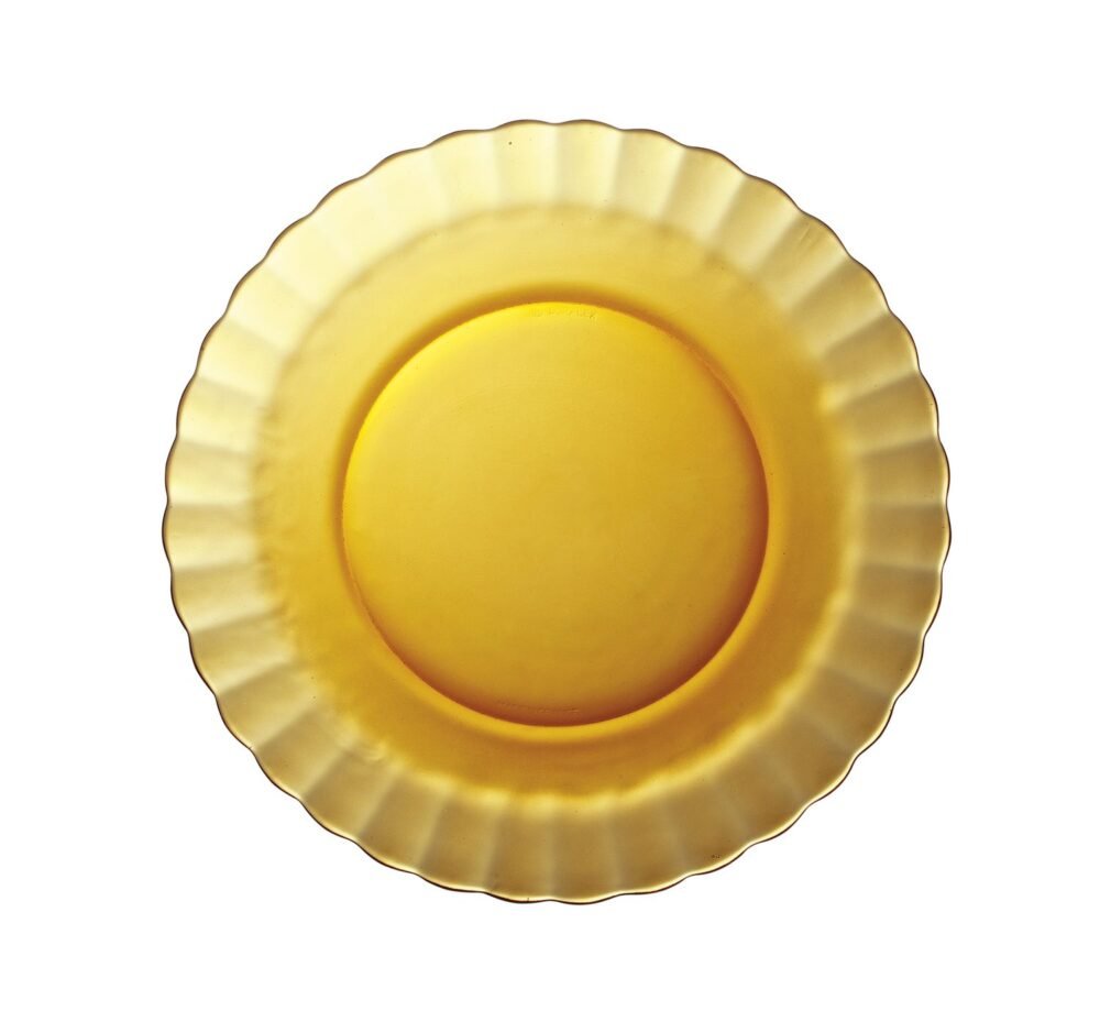 Gili plokštė PICARDIE AMBER, Duralex, Oranžinė, ⌀230x(H)35mm
