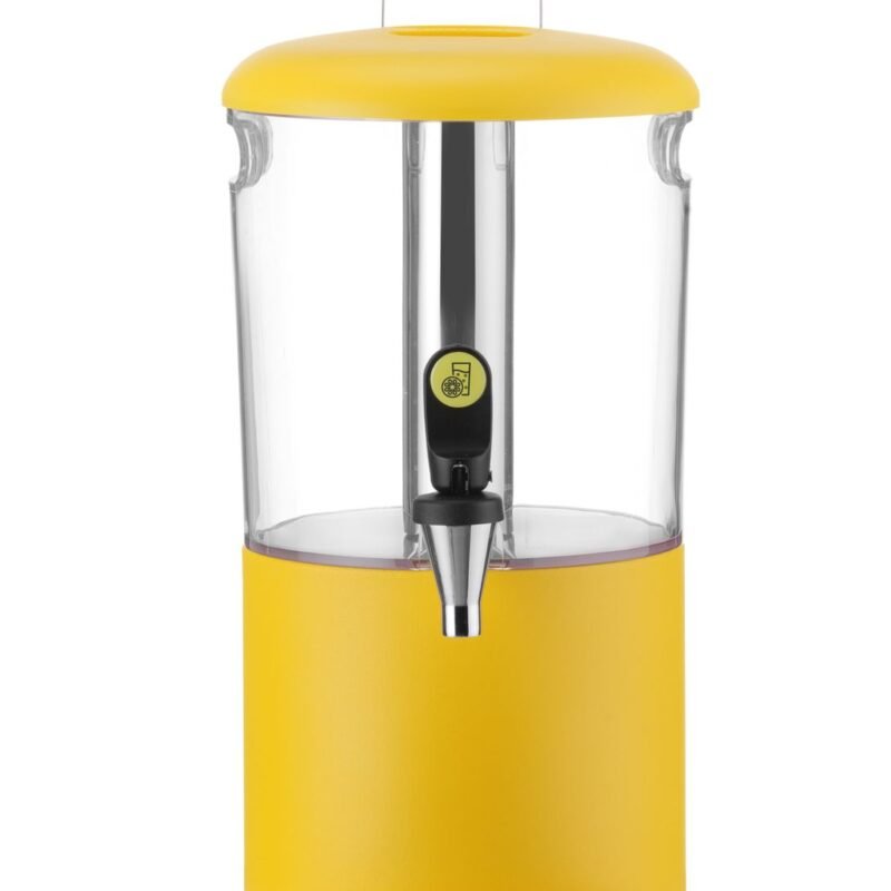 Sulčių dispenseris, 4 l UNIQ, HENDI, designed by Robert Bronwasser, 4L, Geltonas, 315x211x(H)431mm