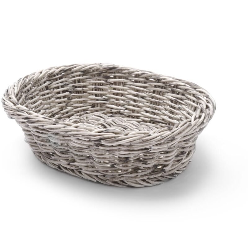 Ovalus krepšelis, HENDI, Šviesiai pilkas, 250x190x(H)65mm