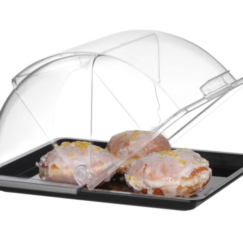 Vieno aukšto Roll-top vitrinėlė, HENDI, GN 1/2, Juodas, 325x265mm