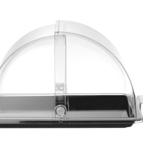 Vieno aukšto Roll-top vitrinėlė, HENDI, GN 1/2, Juodas, 325x265mm