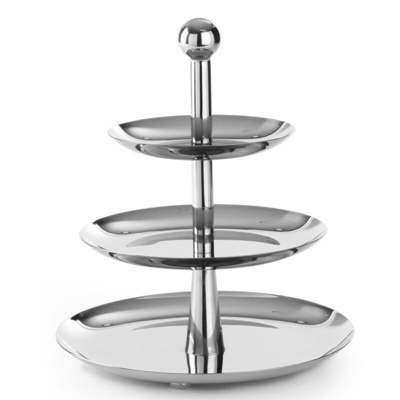 Sulankstomas 3 aukštų pyragėlių padėklas, HENDI, ⌀268x(H)320mm