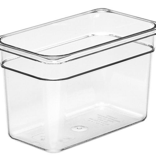 Konteineris Camwear GN 1/4 iš polikarbonato, Cambro, GN 1/4, 3,7L, Permatomas, 162x265x(H)150mm
