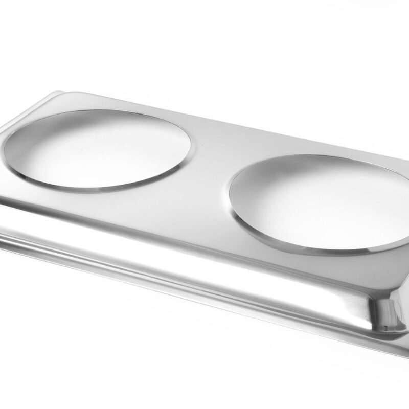 Adapteris GN 1/1 dviem įdėklams maisto šildynei, HENDI, tarpinis dangtis, GN 1/1, 530x325x(H)30mm