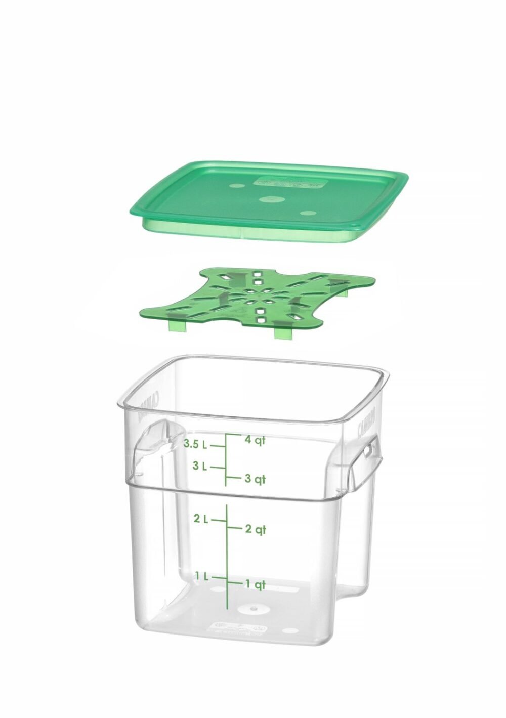 Maisto talpykla CamSquares Fresh Pro , Cambro, 3,8L, Permatomas, 191x191x(H)183mm