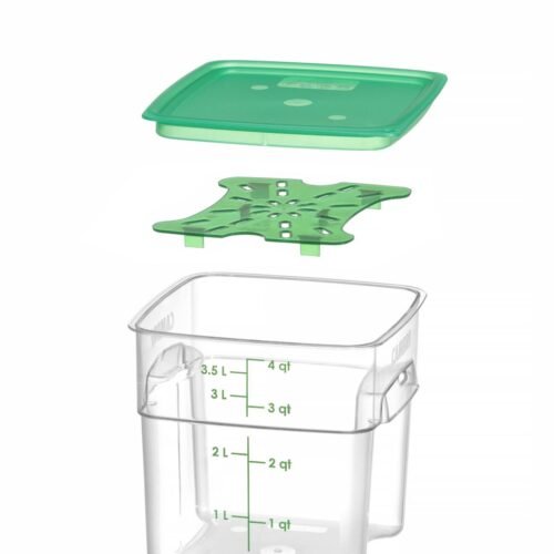 Maisto talpykla CamSquares Fresh Pro , Cambro, 3,8L, Permatomas, 191x191x(H)183mm