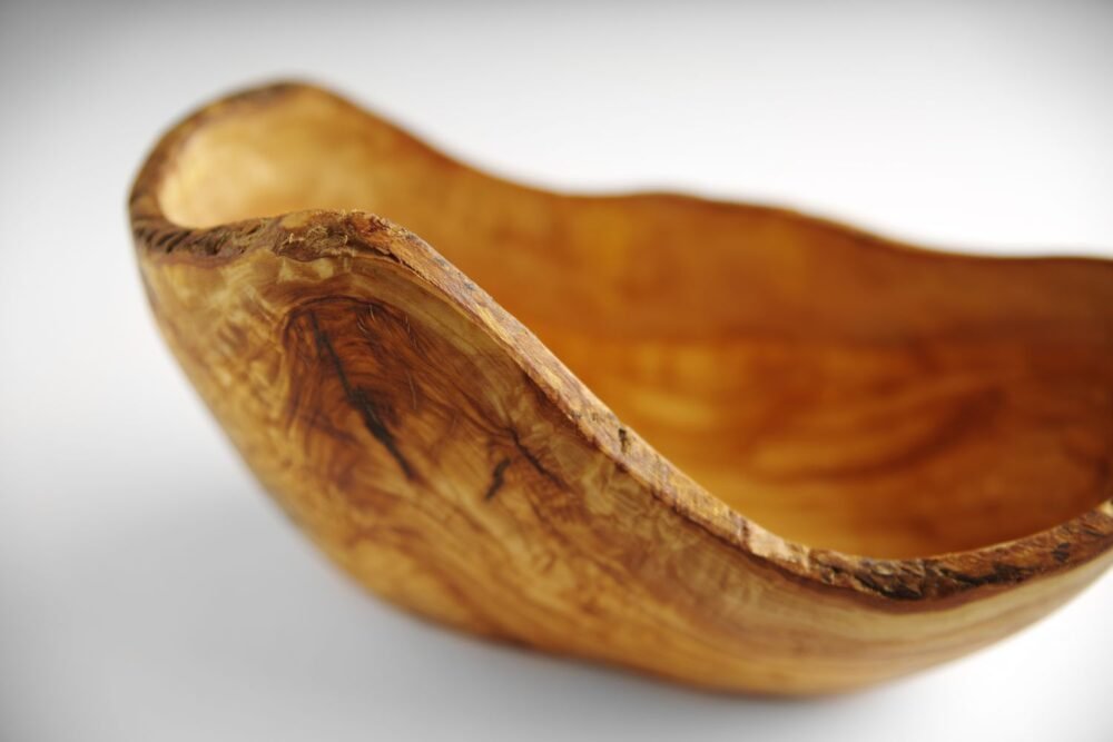 Dekoratyvinis alyvuogių medžio dubuo, HENDI, 300x190x(H)110mm