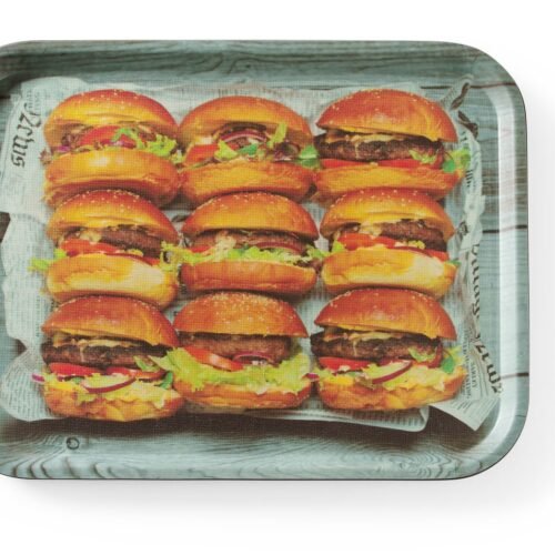 Neslystantis valgio padėklas, su atspaudais, HENDI, tasty burger, 330x430mm