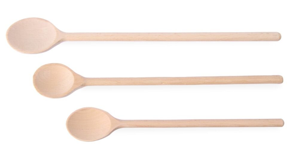 525005 Medinis šaukštas – 3, įvairių dydžių rinkinys, HENDI, 3 vnt., (L)475mm