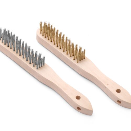 Žalvario ir nerūdijančiojo plieno vielinių šepetėlių rinkinys - 2 vnt, HENDI, 2 vnt., (L)290mm