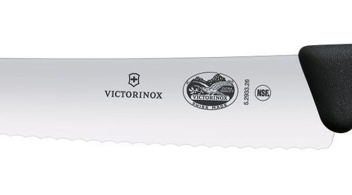 Konditerinis peilis, dantytas, Victorinox, Juodas, (L)382mm