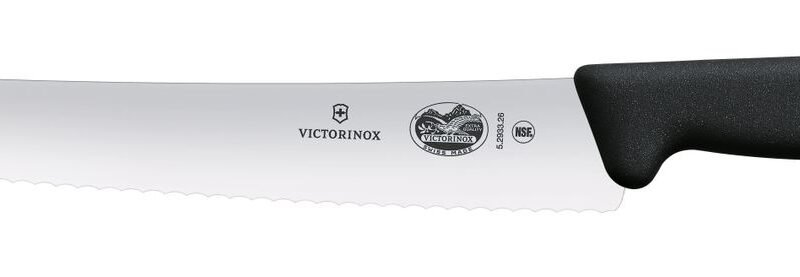 Konditerinis peilis, dantytas, Victorinox, Juodas, (L)382mm