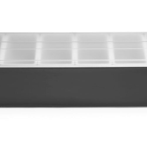 Barmeno dėžutė gėrimų priedams – 6 įdėklai, BarUp, 480x150x(H)100mm