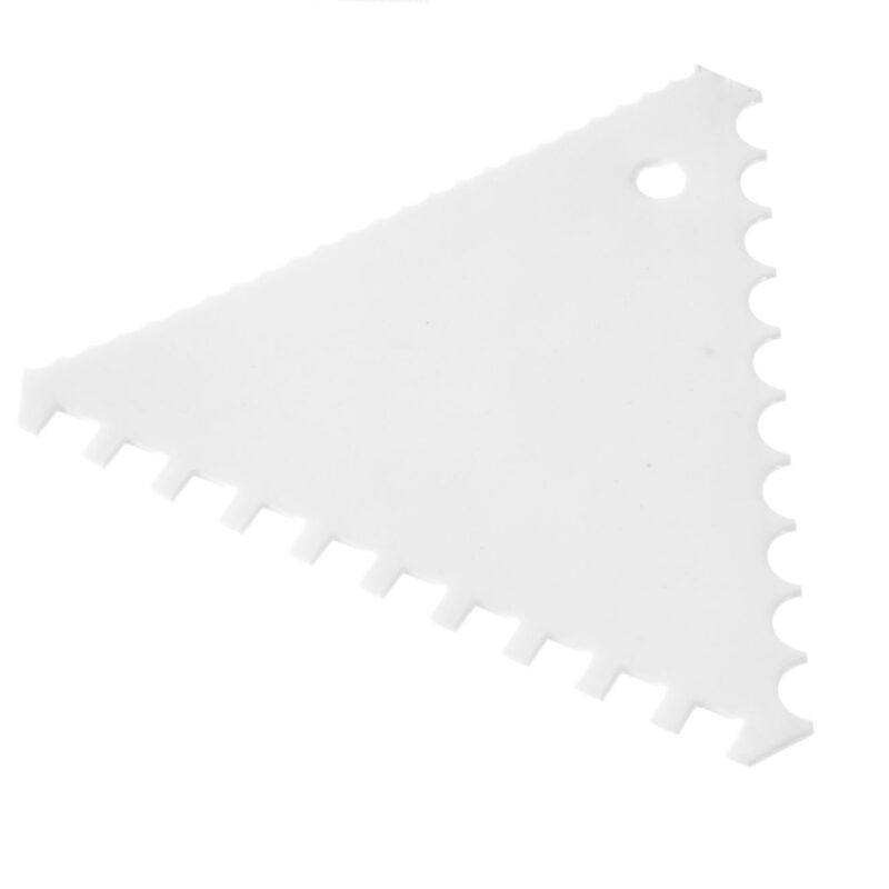 Trikampio formos tešlos gremžtukas-šukos – 6 vnt. komplektas, HENDI, platūs tarpai, 6 vnt., 110x110x(H)mm