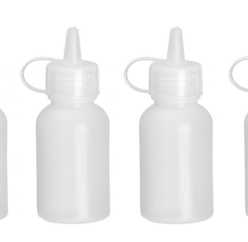 Mini padažų dozatorius – 4 vnt. rinkinys., HENDI, 0,03L, Permatomas, ⌀30x(H)85mm