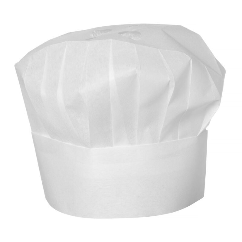 Virėjo kepurė - 10 vnt., HENDI, Balta, 10 vnt., ⌀300x(H)230mm