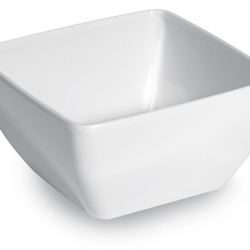 561560 Kvadrato formos dubuo, HENDI, Balta, 130x130x(H)65mm