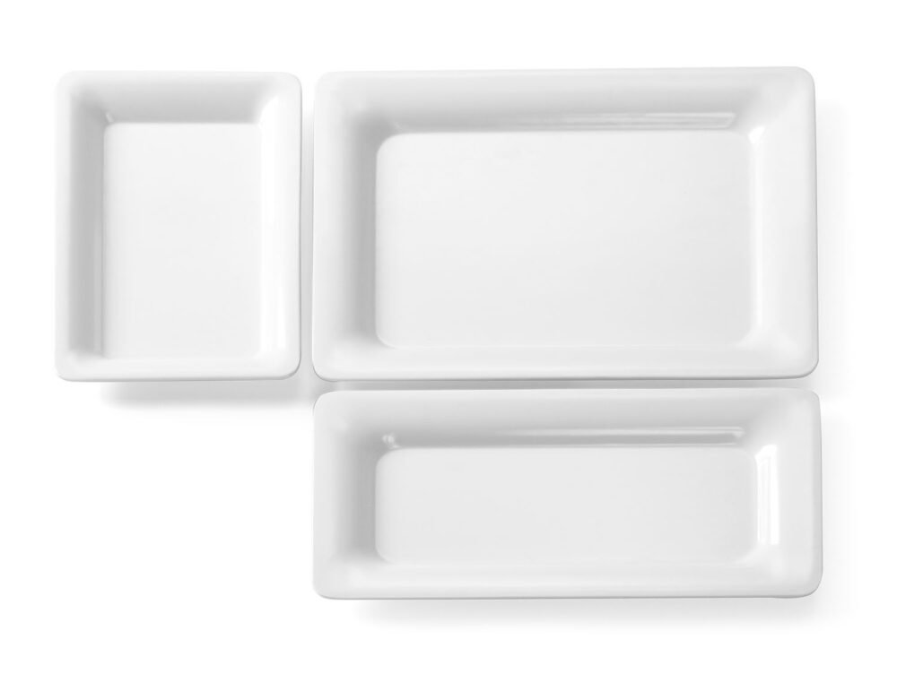 Banketo padėklas GN iš melamino, HENDI, GN 1/2, 325x265x(H)20mm