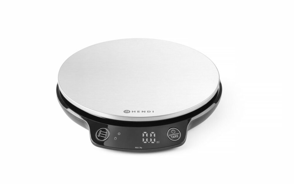 Virtuvės svarstyklės 3 kg, HENDI, 165x180x(H)31mm
