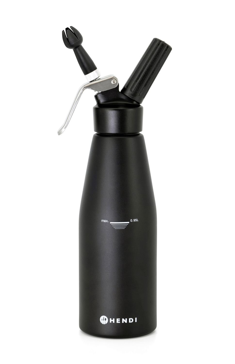 Grietinėlės plakiklis, HENDI, Kitchen Line, 0,95L, Juodas, ⌀95x(H)320mm