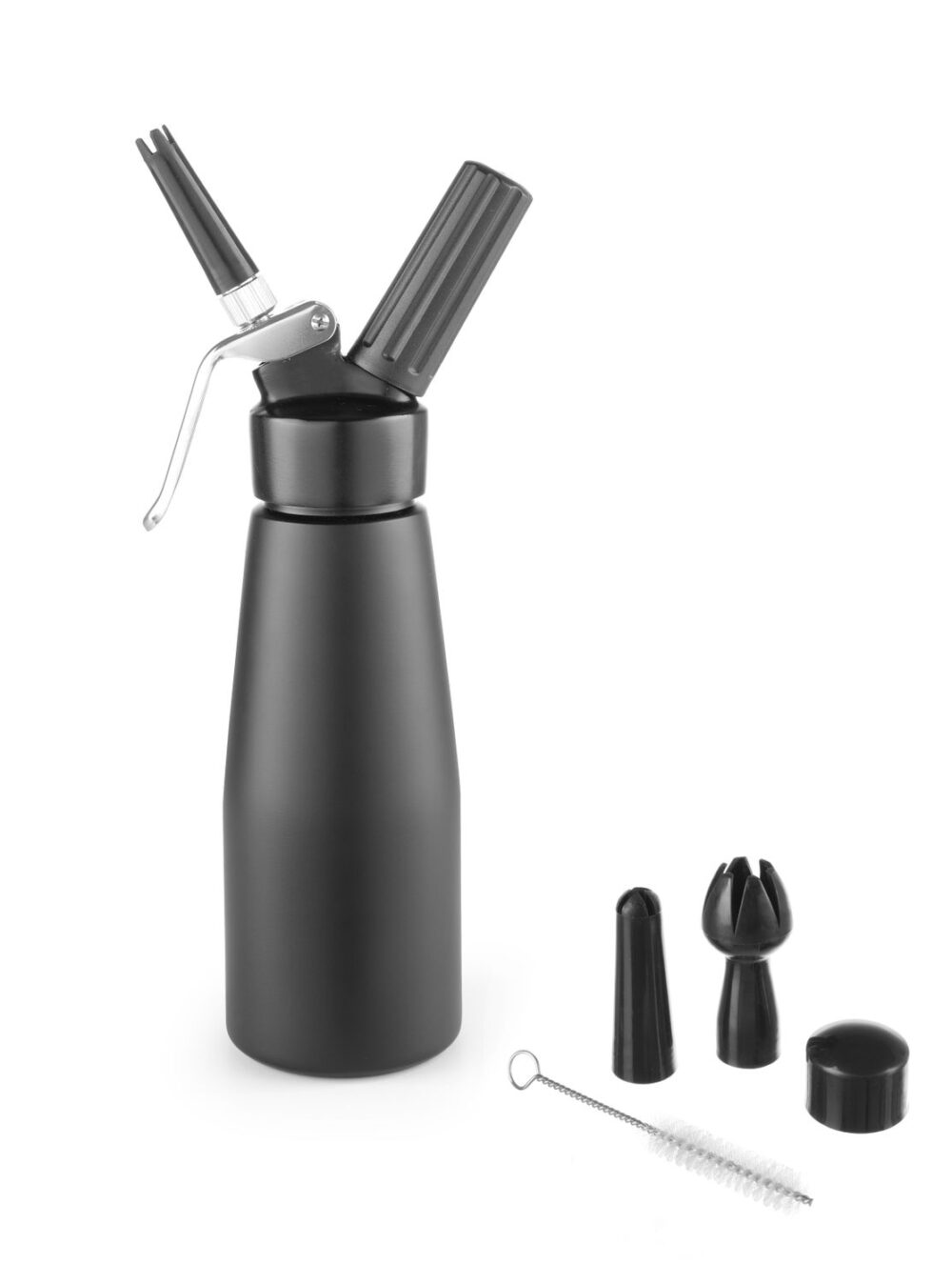 Grietinėlės plakiklis, HENDI, Kitchen Line, 0,5L, Juodas, ⌀80x(H)260mm