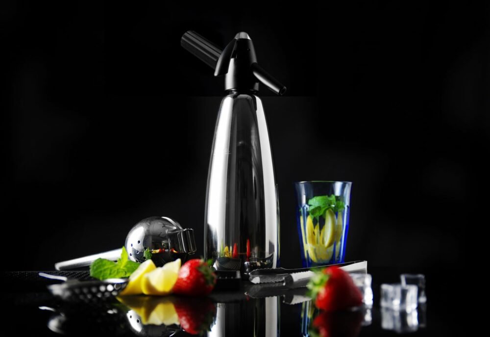 Gazuotų gėrimų sifonas, BarUp, 1L, ⌀95x(H)310mm