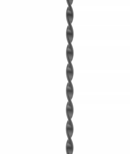 Baro šaukštas su maišikliu, BarUp, Juodas, 280x35mm