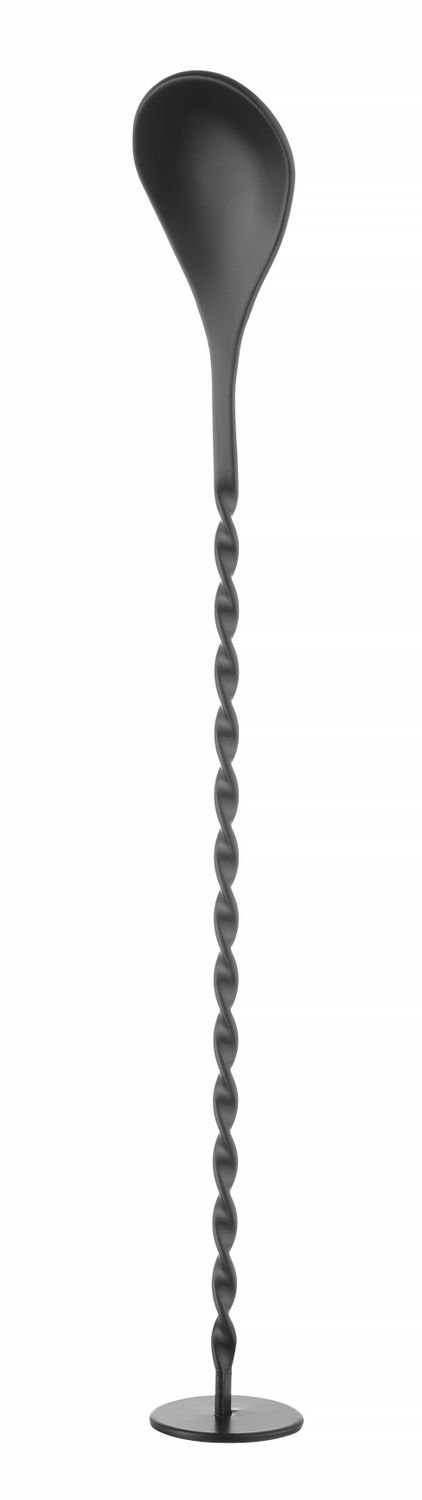Baro šaukštas su maišikliu, BarUp, Juodas, 280x35mm