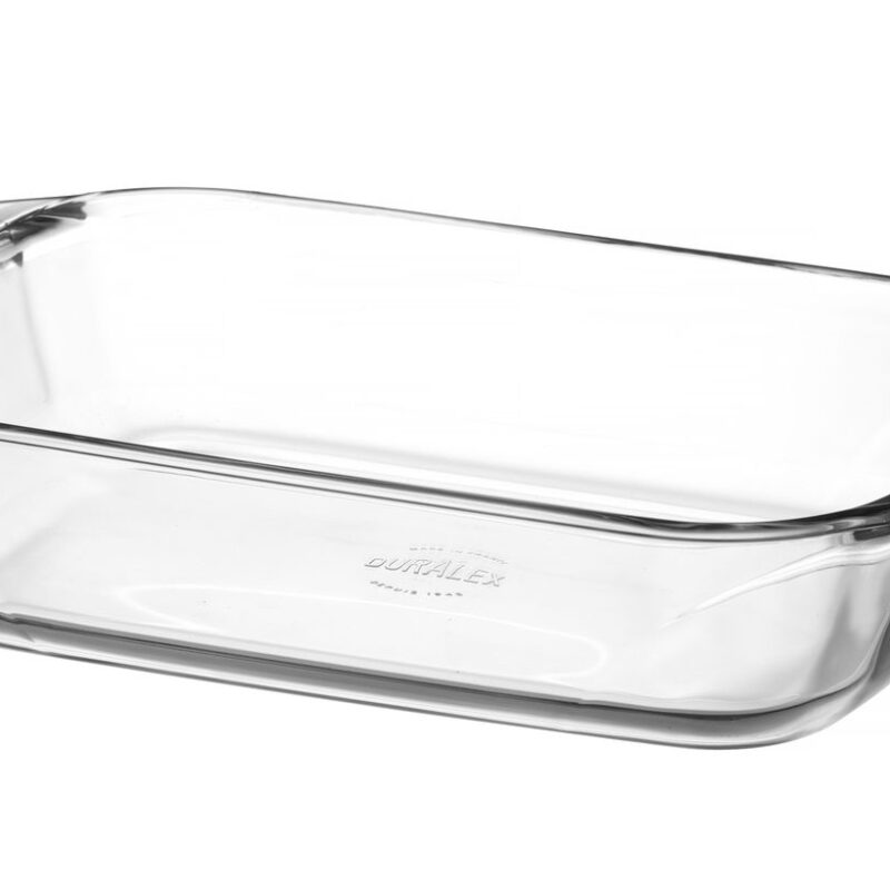 Karščiui atsparus indas OVENCHEF, Duralex, 3L, Permatomas, 350x230x(H)66mm