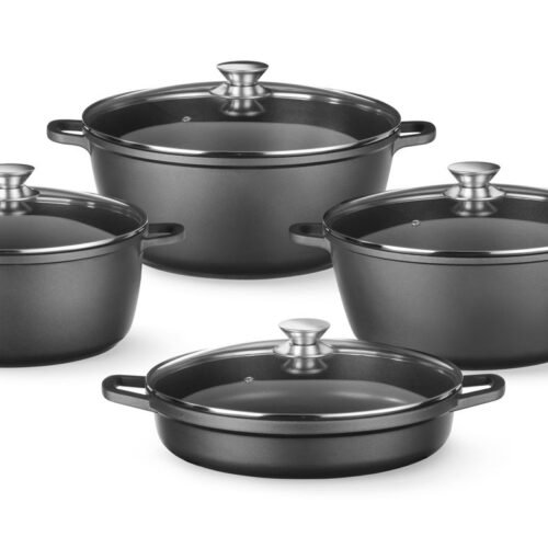 Troškintuvas su nelimpančia danga, HENDI, 7L, Juodas, 367x290x(H)122mm
