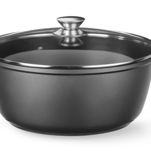 Troškintuvas su nelimpančia danga, HENDI, 7L, Juodas, 367x290x(H)122mm