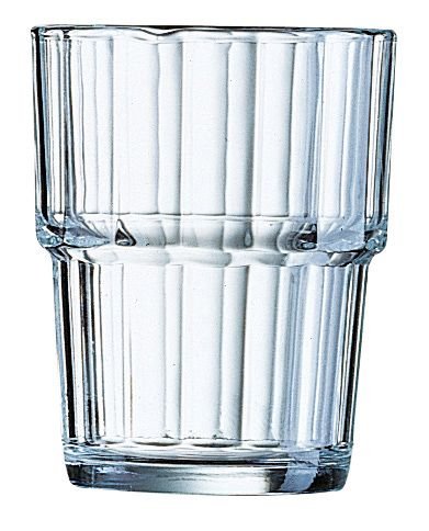 Žema stiklinė Norvege, Arcoroc, Norvege, 250 ml, 0,25L, Permatomas, 6 vnt., ⌀77x(H)94mm