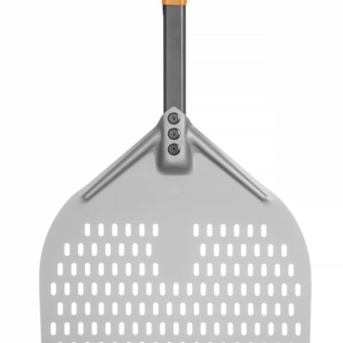 Kvadratinė picos mentelė, perforuota, su trumpa rankena, HENDI, 350x710mm