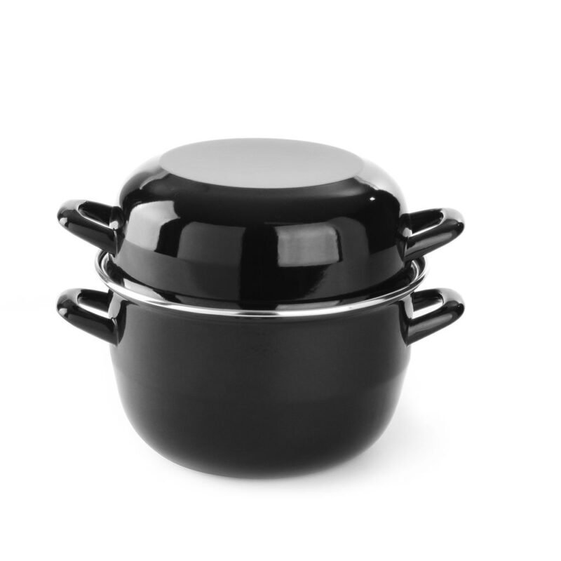 Midijų puodas su dangčiu, HENDI, 3,4L, ⌀220x(H)195mm