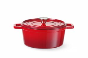 Emaliuotas ketaus puodas, HENDI, 3,7L, Juodas, 317x240x(H)105mm