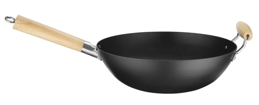 Wok keptuvė su medine rankena, HENDI, ⌀324x565mm
