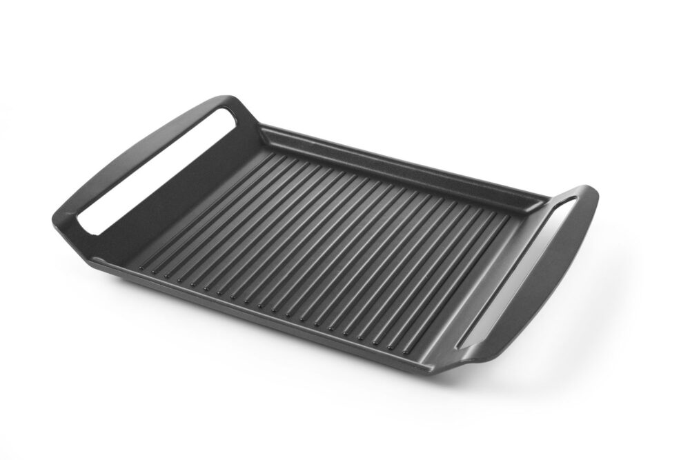 Padėklas Titanium Profesionalus indukcinėms viryklėms, su grioveliais, HENDI, 390x260x(H)35mm