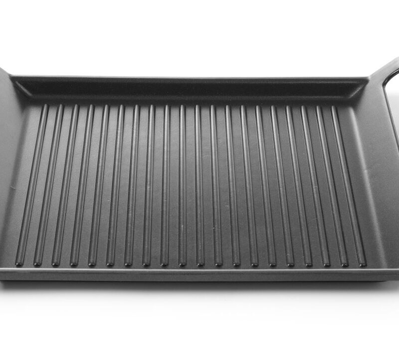 Padėklas Titanium Profesionalus indukcinėms viryklėms, su grioveliais, HENDI, 390x260x(H)35mm