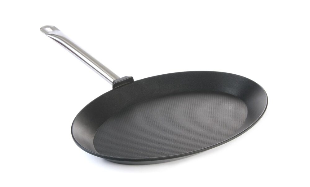 Ovali žuviai kepti skirta keptuvė Titanium Professional, HENDI, 400x275x(H)35mm