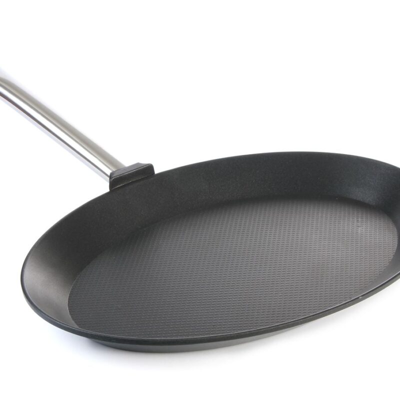 Ovali žuviai kepti skirta keptuvė Titanium Professional, HENDI, 400x275x(H)35mm