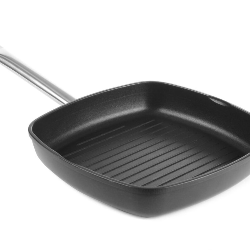 Keptuvė grilis – rifliuotu dugnu Titanium Professional, HENDI, 550x290x(H)55mm
