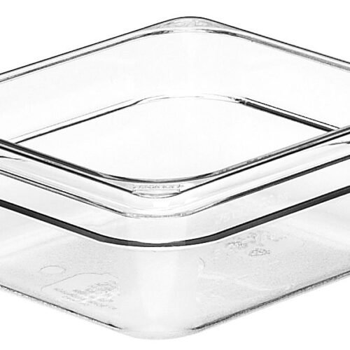 Konteineris Camwear GN 1/6 iš polikarbonato, Cambro, GN 1/6, 1L, Permatomas, 162x176x(H)65mm