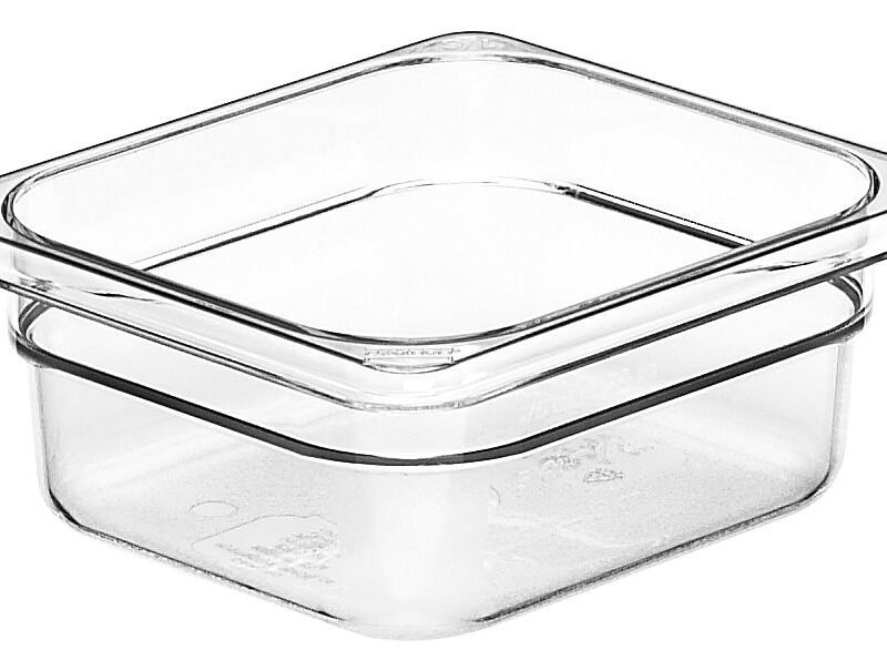 Konteineris Camwear GN 1/6 iš polikarbonato, Cambro, GN 1/6, 1L, Permatomas, 162x176x(H)65mm