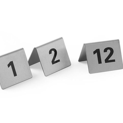 Informacinės lentelės numeriai, HENDI, Numeriai 1-12, 50x35x(H)40mm