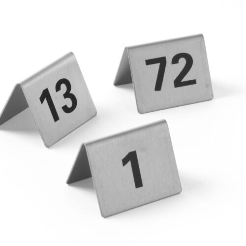 Informacinės lentelės numeriai, HENDI, Numeriai 1-12, 50x35x(H)40mm