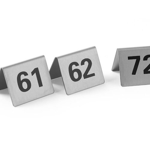 Informacinės lentelės numeriai, HENDI, Numeriai 61-72, 50x35x(H)40mm